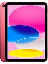 A pink tablet with a display showing overlapping colored ovals in pink, blue, white, and yellow on a light pink background. The tablet is angled slightly to showcase both the screen and the back.