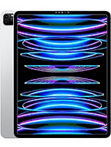 A tablet with a sleek silver back and dual cameras. The screen shows a vibrant abstract design featuring concentric circles in blue and purple neon on a black background.
